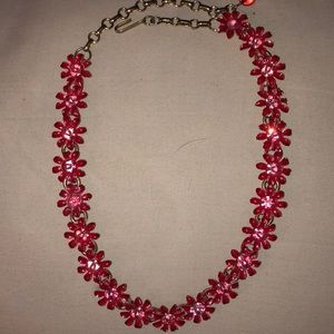 COPY - Pink flower choker necklace